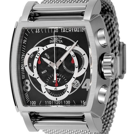 Invicta S1 RKaikkiy Chronograph ruostumaton teräs musta kellotaulu kvartsi 46007 100M miesten kello