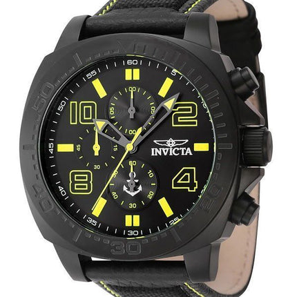 Invicta Ocean Voyage Chronograph nailonhihna musta kellotaulu kvartsi 46287 miesten kello