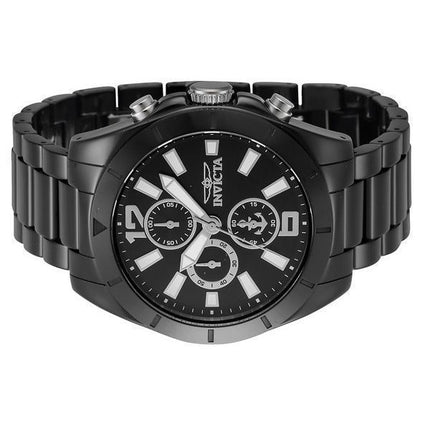 Invicta Ocean Voyage Chronograph keraaminen rannekoru musta kellotaulu kvartsi 46298 100M miesten kello