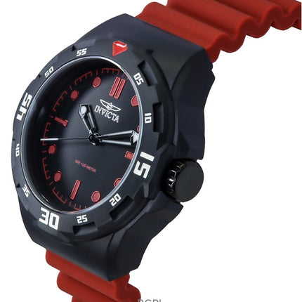 Invicta Coalition Forces Silicon Range musta kellotaulu kvartsi 46393 100M miesten kello