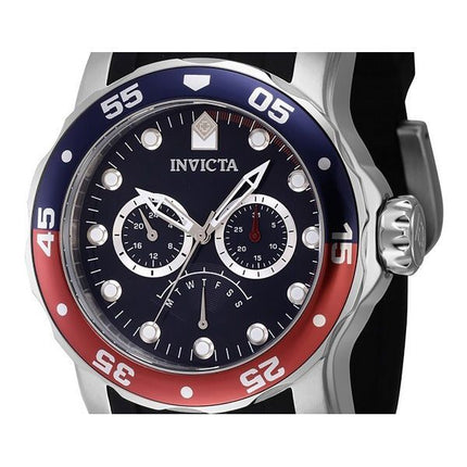 Invicta Pro Diver Retrograde GMT Pepsi Bezel Blue Dial Quartz 46968 100M Miesten kello