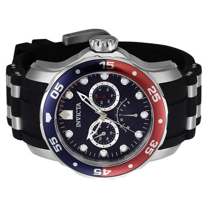 Invicta Pro Diver Retrograde GMT Pepsi Bezel Blue Dial Quartz 46968 100M Miesten kello