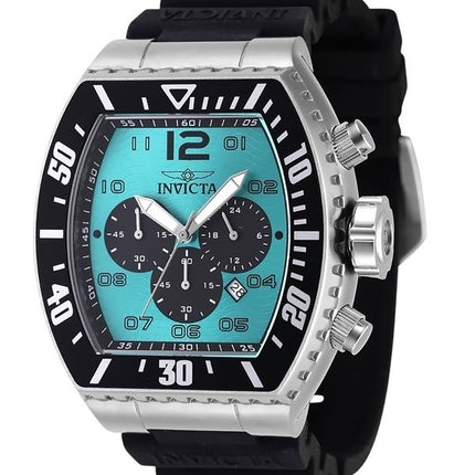 Invicta Pro Diver Chronograph silikonihihna turkoosi kellotaulu kvartsi 47285 100M miesten kello