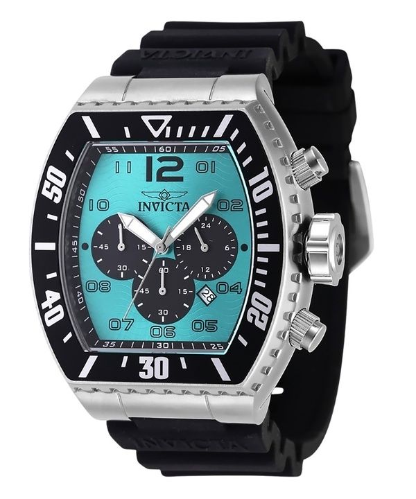 Invicta Pro Diver Chronograph silikonihihna turkoosi kellotaulu kvartsi 47285 100M miesten kello