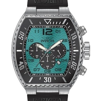 Invicta Pro Diver Chronograph silikonihihna turkoosi kellotaulu kvartsi 47285 100M miesten kello