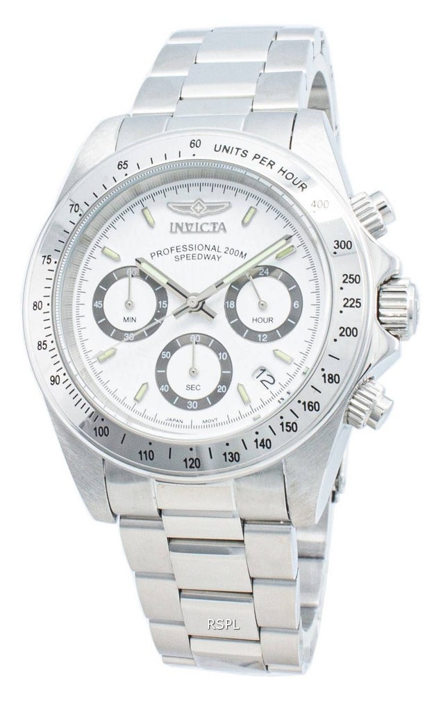 Invicta Speedway 200M Chronograph White Dial 9211 miesten kello