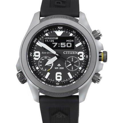 Citizen Promaster Land 35 vuotta Chronograph Black Dial Eco-Drive JV1007-07E 200M miesten kello