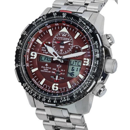 Citizen Promaster Skyhawk Perpetual Calendar Red Dial Eco-Drive Diver JY8086-89X 200M miesten kello