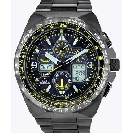 Citizen Promaster Skyhawk AT Black Dial Chronograph Eco-Drive Diver's JY8127-59E 200M miesten kello