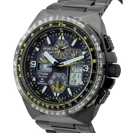 Citizen Promaster Skyhawk AT Black Dial Chronograph Eco-Drive Diver's JY8127-59E 200M miesten kello