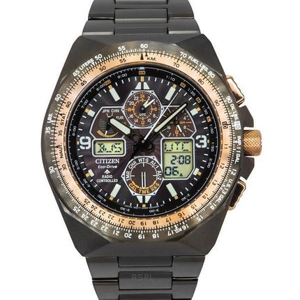 Citizen Promaster Skyhawk AT Anniversary Limited Edition musta kellotaulu Eco-Drive JY8146-54E 200M miesten kello