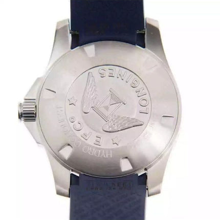 Longines Hydroconquest kumihihna Sunray Blue kellotaulu automaattinen sukeltaja L3.781.4.96.9 300M miesten kello