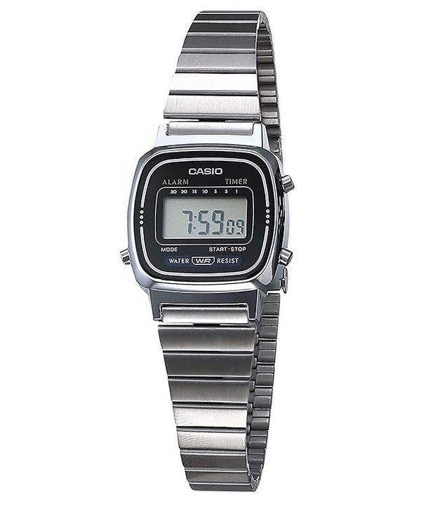 Casio Digital Classic herätyskello ajastin LA670WA 1DF LA670WA-1 Naisten kello