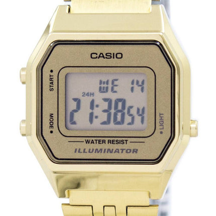 Casio Digital Quartz ruostumatonta terästä valaisin LA680WGA-9DF LA680WGA-9 naisten kello