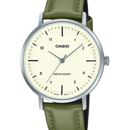 Casio Standard analoginen nahkaranneke beige kellotaulu kvartsi LTP-VT03L-3B naisten kello