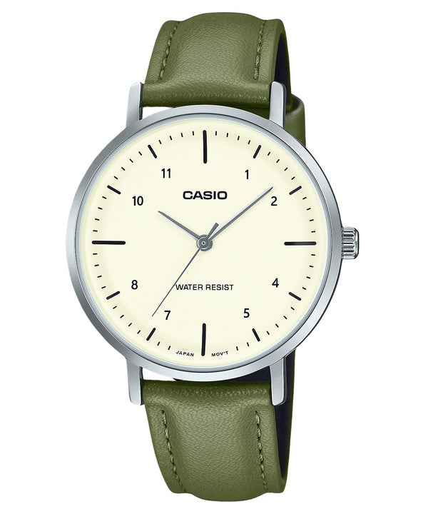 Casio Standard analoginen nahkaranneke beige kellotaulu kvartsi LTP-VT03L-3B naisten kello