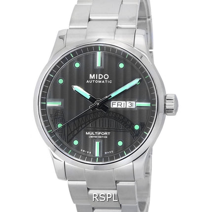 Mido Multifort IBA Limited Edition antrasiittinen kellotaulu M005.430.11.061.81 M0054301106181 100M miesten kello