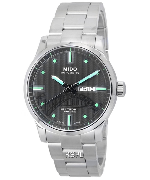 Mido Multifort IBA Limited Edition antrasiittinen kellotaulu M005.430.11.061.81 M0054301106181 100M miesten kello