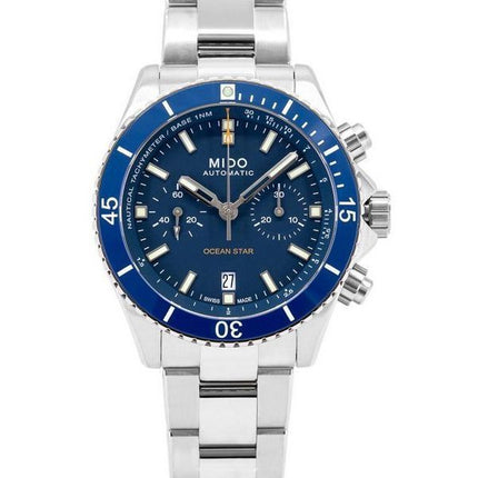 Mido Ocean Star Chronograph Titanium Blue kellotaulu automaattinen sukeltaja M026.627.44.041.00 200M miesten kello