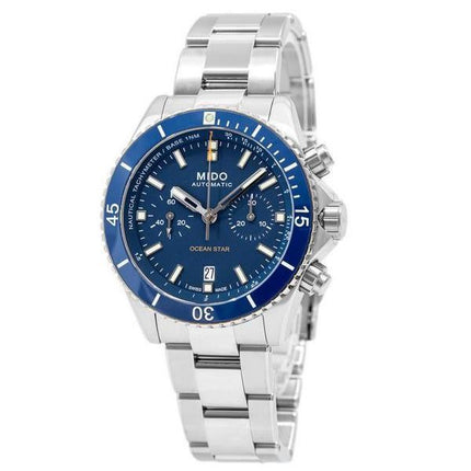 Mido Ocean Star Chronograph Titanium Blue kellotaulu automaattinen sukeltaja M026.627.44.041.00 200M miesten kello