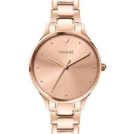 Oui & Me Petite Bichette Rose Gold Tone ruostumattomasta teräksestä valmistettu kvartsi ME010156 naisten kello