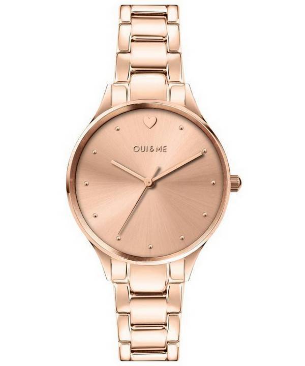 Oui & Me Petite Bichette Rose Gold Tone ruostumattomasta teräksestä valmistettu kvartsi ME010156 naisten kello