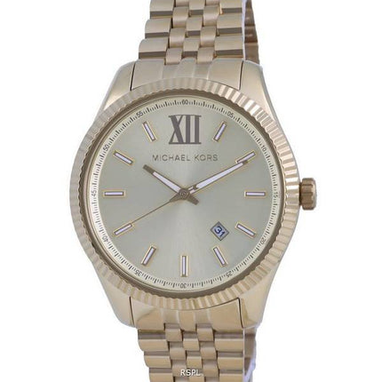 Michael Kors Lexington Gold Dial kvartsi MK8857 miesten kello