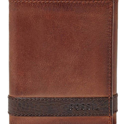 Fossil Quinn Trifold Brown ML3645200 miesten lompakko