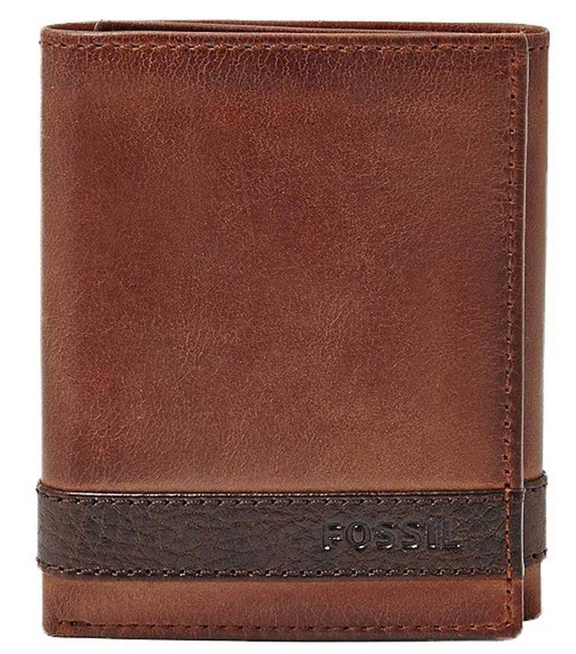 Fossil Quinn Trifold Brown ML3645200 miesten lompakko