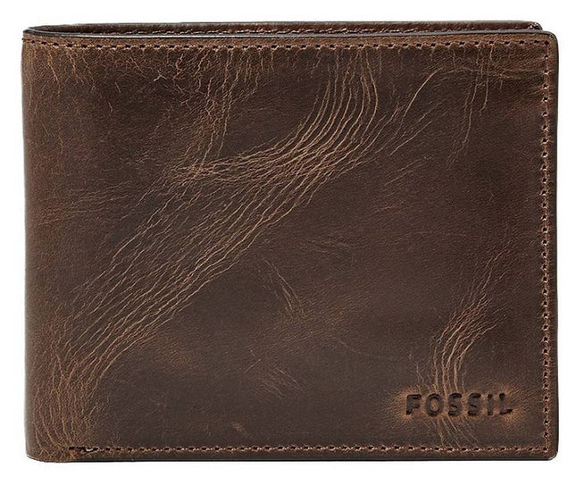 Fossil Derrick RFID-laukku tummanruskea Bifold ML3771201 miesten lompakko