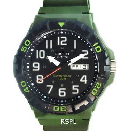 Casio Analog Army Green Hartsi Ranne Kvartsi MRW-210H-3A MRW210H-3 100M Miesten kello