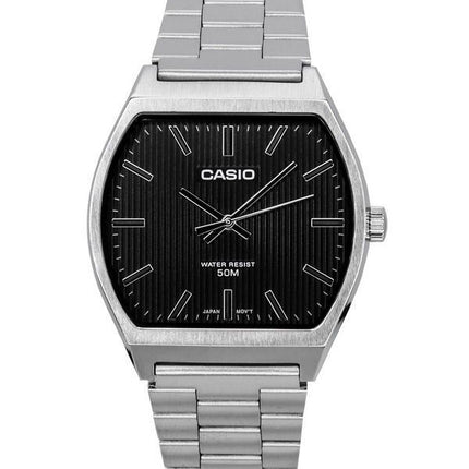 Casio Standard Analoginen ruostumattomasta teräksestä valmistettu musta kellotaulu kvartsi MTP-B140D-1A miesten kello