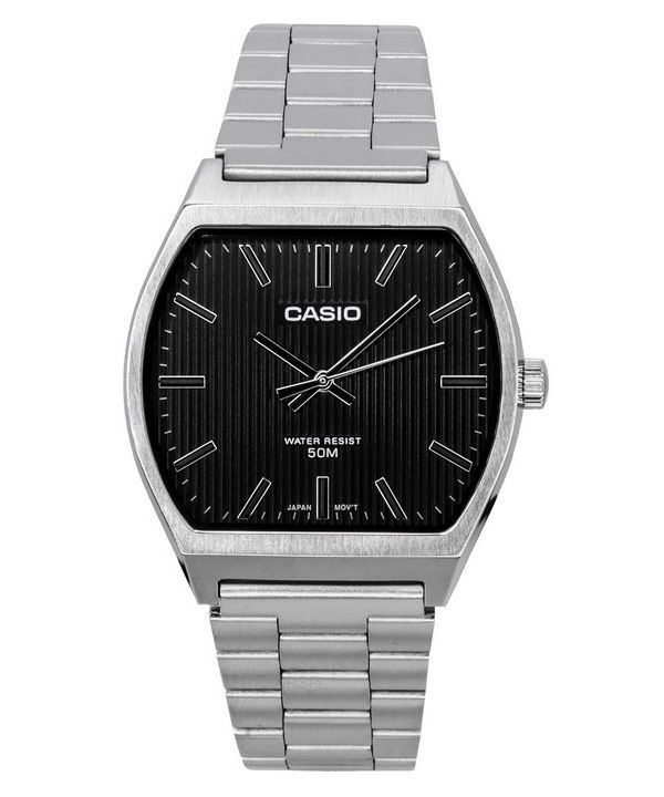 Casio Standard Analoginen ruostumattomasta teräksestä valmistettu musta kellotaulu kvartsi MTP-B140D-1A miesten kello