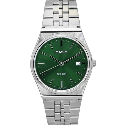 Casio Standard analoginen ruostumattomasta teräksestä valmistettu vihreä kellotaulu kvartsi MTP-B145D-3AV Unisex kello