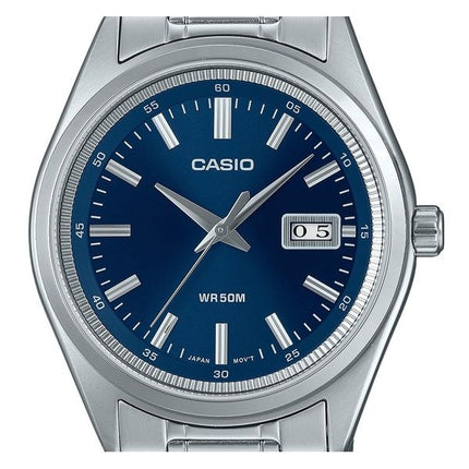 Casio Standard Analoginen ruostumattomasta teräksestä valmistettu sininen kellotaulu kvartsi MTP-B180D-2AV miesten kello