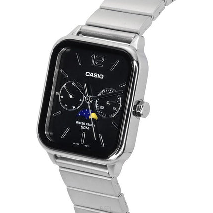 Casio Standard Analog Moon Phase musta kellotaulu kvartsi MTP-M305D-1A miesten kello