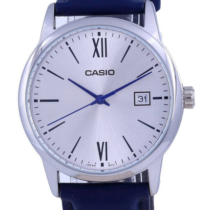 Casio Silver Dial ruostumaton teräs analoginen kvartsi MTP-V002L-2B3 MTPV002L-2 miesten kello