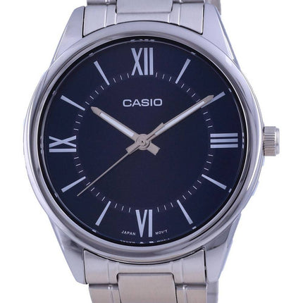 Casio Blue Dial ruostumaton teräs analoginen kvartsi MTP-V005D-2B5 MTPV005D-2 miesten kello