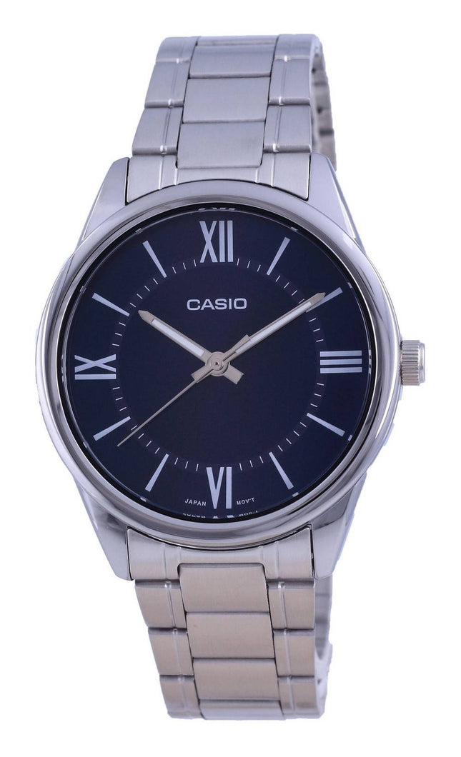 Casio Blue Dial ruostumaton teräs analoginen kvartsi MTP-V005D-2B5 MTPV005D-2 miesten kello