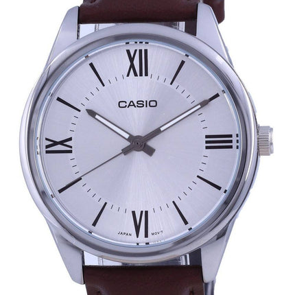 Casio Silver Dial ruostumaton teräs analoginen kvartsi MTP-V005L-7B5 MTPV005L-7 miesten kello