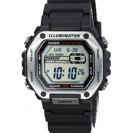 Casio Standard digitaalinen musta kellotaulu kvartsi MWD-110H-1A MWD110H-1 100M miesten kello