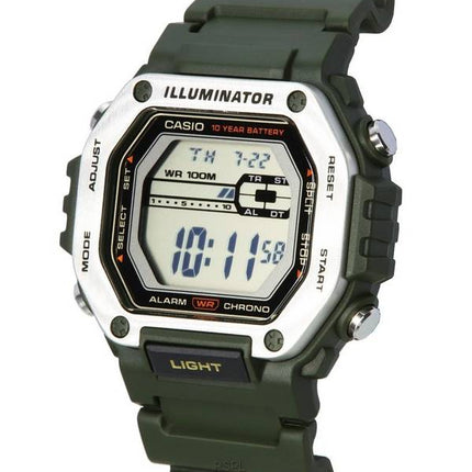 Casio Standard digitaalinen musta kellotaulu kvartsi MWD-110H-3A MWD110H-3 100M miesten kello