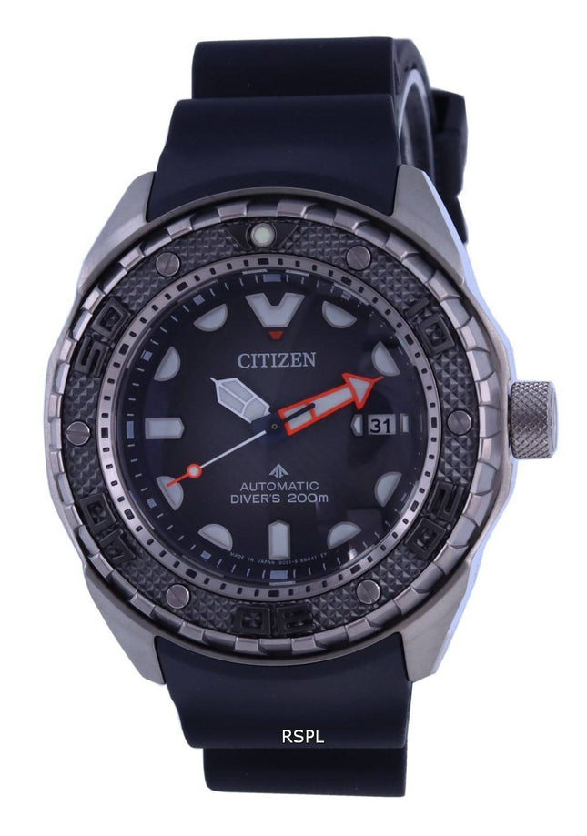 Citizen Promaster Marine Titanium Black Dial automaattinen sukeltaja NB6004-08E 200M miesten kello