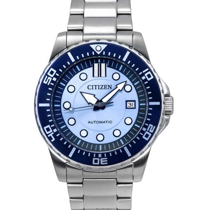 Citizen Limited Edition ruostumattomasta teräksestä valmistettu sininen kellotaulu automaattinen NJ0178-81M 100M miesten kello