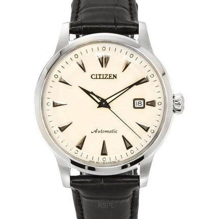 Citizen Kuroshio 64 Series Limited Edition nahkahihna, kermanvärinen kellotaulu, automaattinen NK0001-17X miesten kello