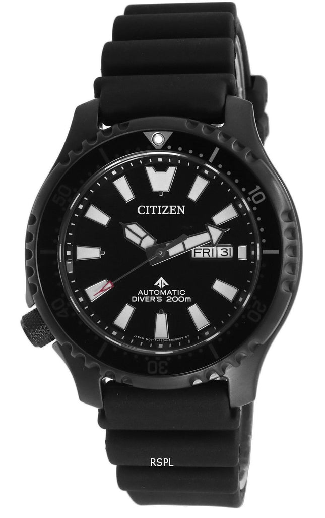 Citizen Promaster Fugu Limited Edition Sukeltajan musta kellotaulu, automaattinen NY0139-11E 200M miesten kello