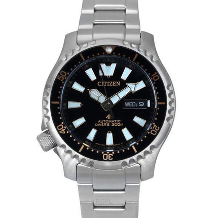 Citizen Promaster Marine Limited Edition musta kellotaulu automaattinen sukeltaja NY0160-66E 200M miesten kello lisähihnalla