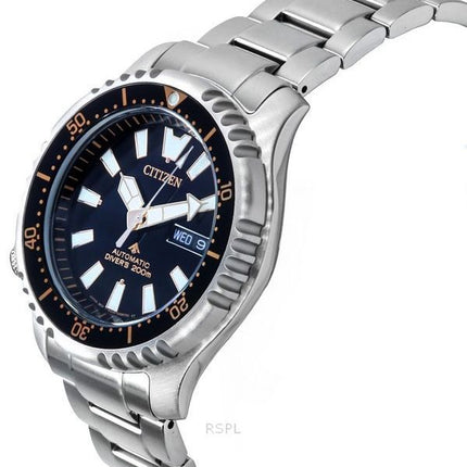 Citizen Promaster Marine Limited Edition musta kellotaulu automaattinen sukeltaja NY0160-66E 200M miesten kello lisähihnalla