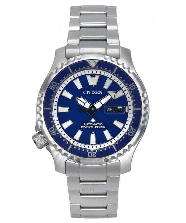 Citizen Promaster Marine Limited Edition Blue Dial automaattinen sukeltaja NY0161-63L 200M miesten kello lisähihnalla