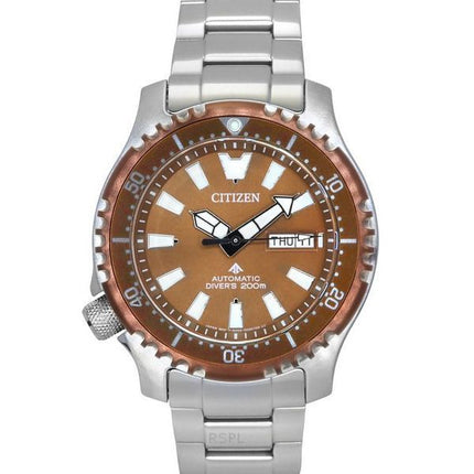 Citizen Promaster Marine Limited Edition kupari kellotaulu automaattinen sukeltaja NY0164-65X 200M miesten kello lisähihnalla